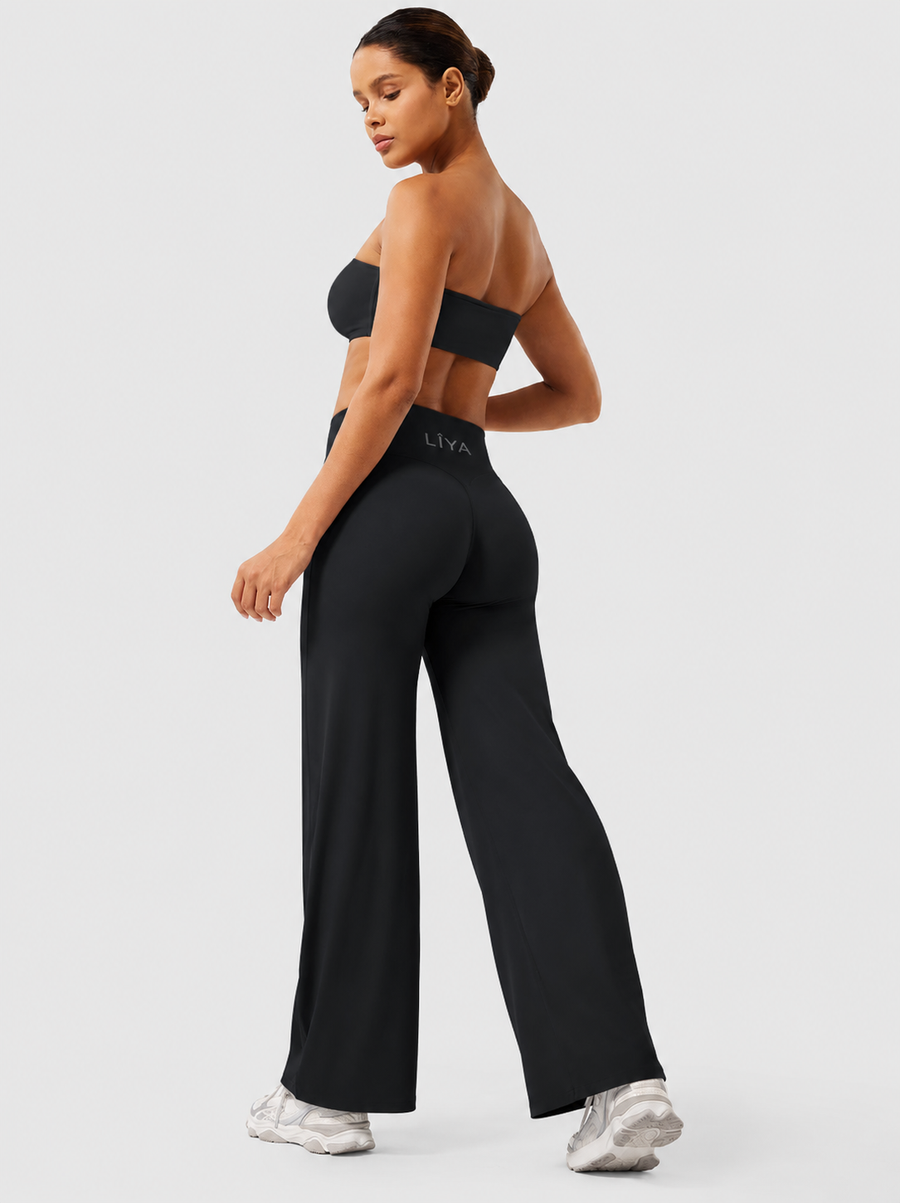 Legging LÏYA Straight — Taille Haute, Coupe Droite Sculptante