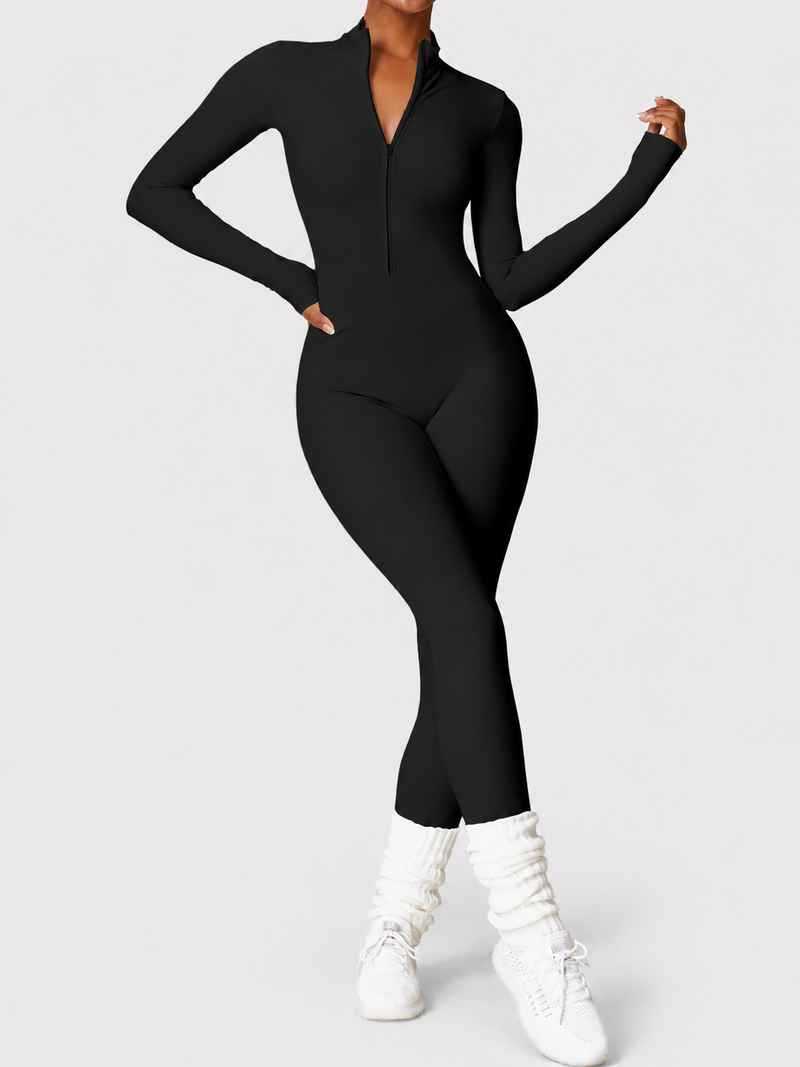 Combi LÏYA Zip — Manches Longues, Gainante Second Peau