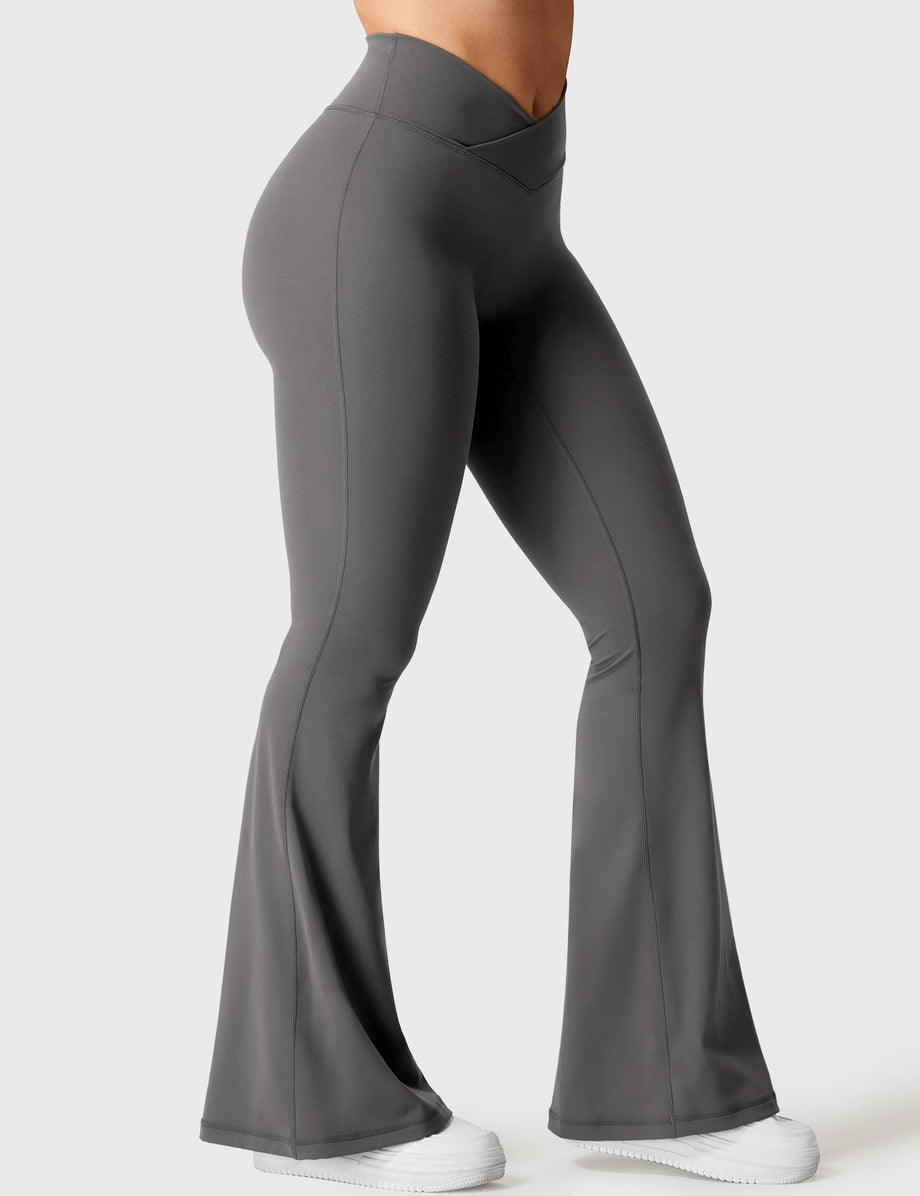 Legging Bootcut Taille Haute Ceinture V — Scrunch & Coupe Gainante